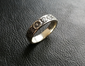Славянское кольцо Змеевик - серебро  ― Алтайстронг - Амулеты, Обереги, Талисманы