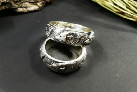 Кольцо Волки - серебро