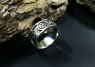 Славянское обережное кольцо - серебро  ― Алтайстронг - Амулеты, Обереги, Талисманы