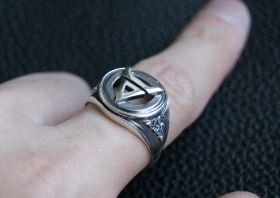 Перстень Символ Велеса - серебро 