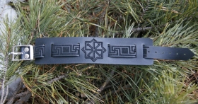 Славянский браслет из кожи - Молвинец