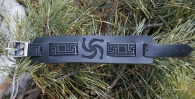 Славянский браслет из кожи - Символ Рода