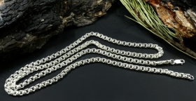 Цепь из серебра - плетение Бисмарк (d 5 мм) 