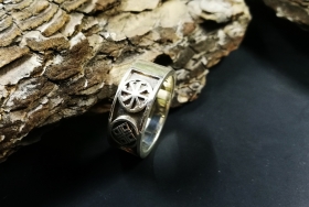 Славянское обережное кольцо - серебро 