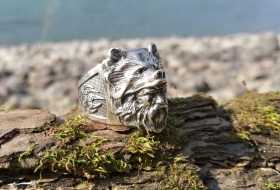 Перстень Велес-Медведь - серебро 