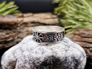 Купить Славянское кольцо Коловрат из серебра