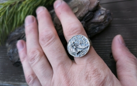 Перстень Лада - серебро (1.9 см)