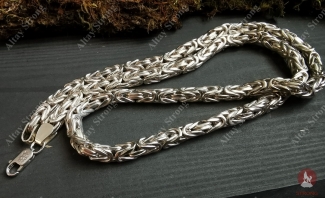 Цепь из серебра - Лисий хвост (d 8 мм)  ― Алтайстронг - Амулеты, Обереги, Талисманы