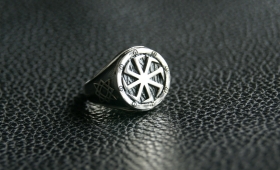 Перстень Коловрат на щите - Серебро